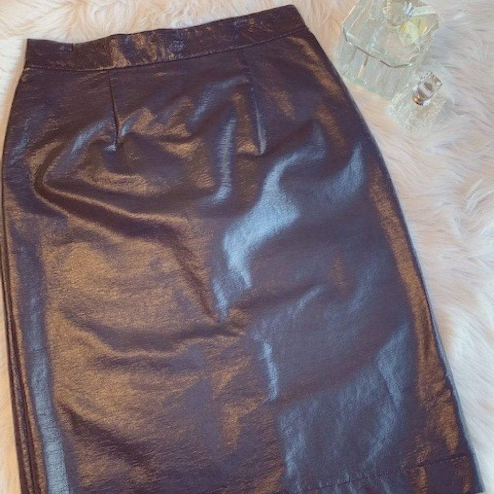 Navy Pencil Skirt
